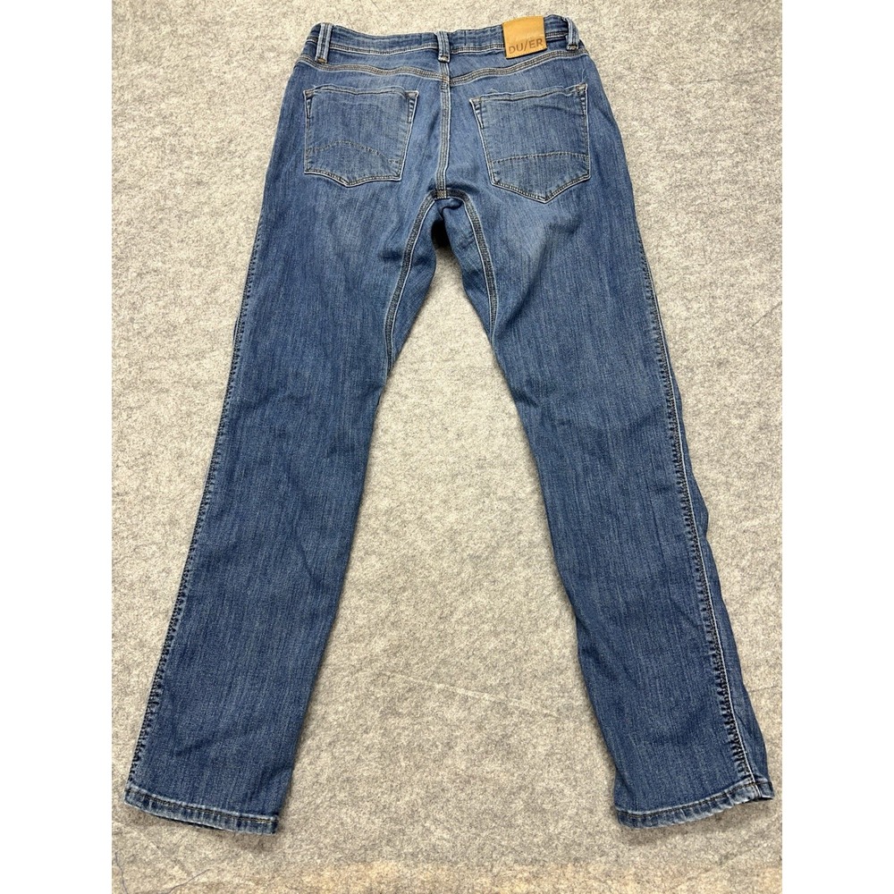 DU/ER Duer L2X Relaxed Taper Jeans Mens 30x32 Jeans Performance Stretch Denim - Picture 5 of 12